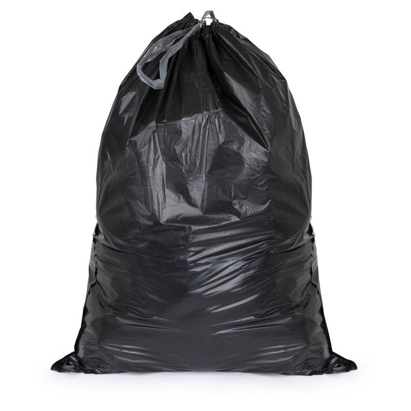 "Plasticplace Drawstring Trash Bags, 13 Gallon, Black (200 Count)