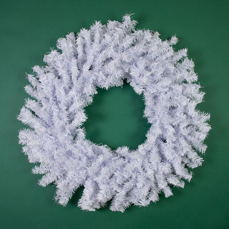 White Crystal Spruce Artificial Christmas Wreath - 20-Inch Unlit