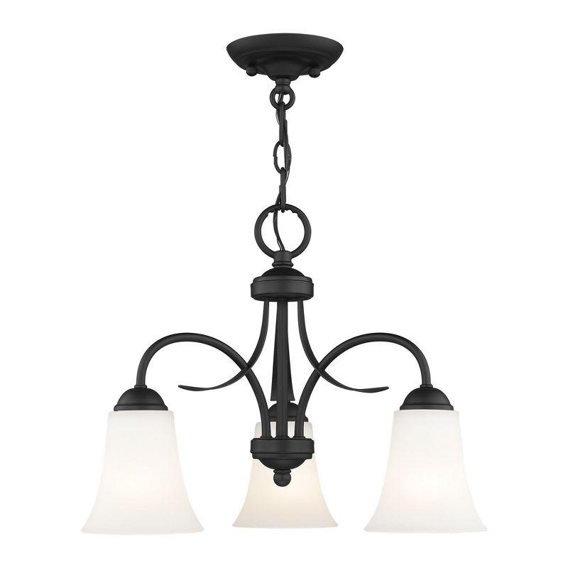 Livex Lighting Ridgedale 3 - Light Flush Mount in  Black