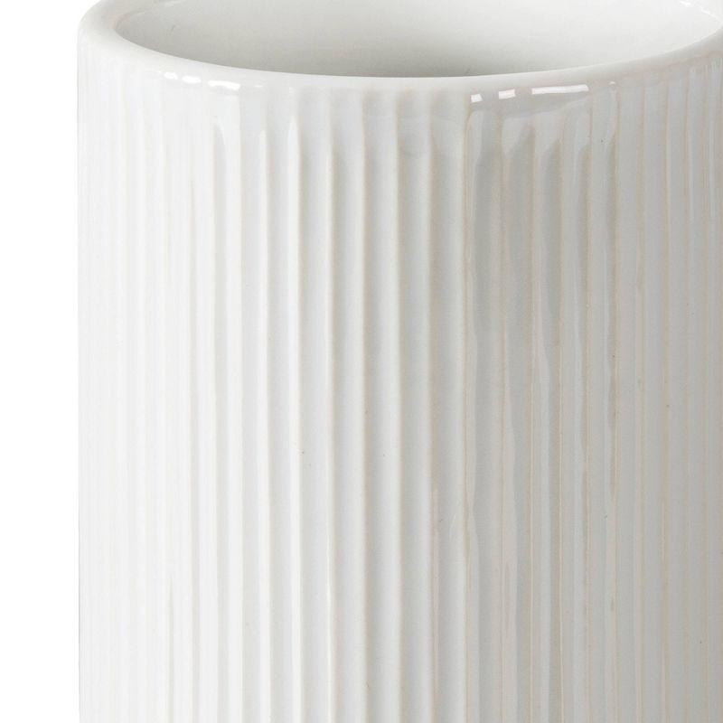 Hotelier Bathroom Tumbler Gray/White - Allure Home Creations