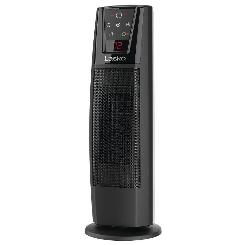 Lasko Ceramic Tower Heater with Remote: Portable Indoor Space Heater, Programmable Timer, Adjustable Thermostat, 1500W