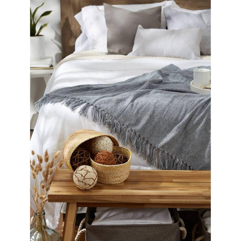 Design Imports Hand Woven Throw Blanket