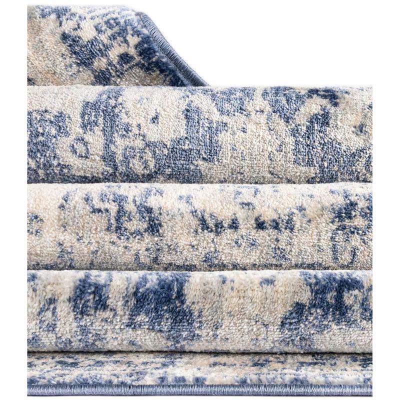 Unique Loom Asheville Collection Area Rug - Tanglewood (8'  x 10' Rectangle Blue/Light Blue)