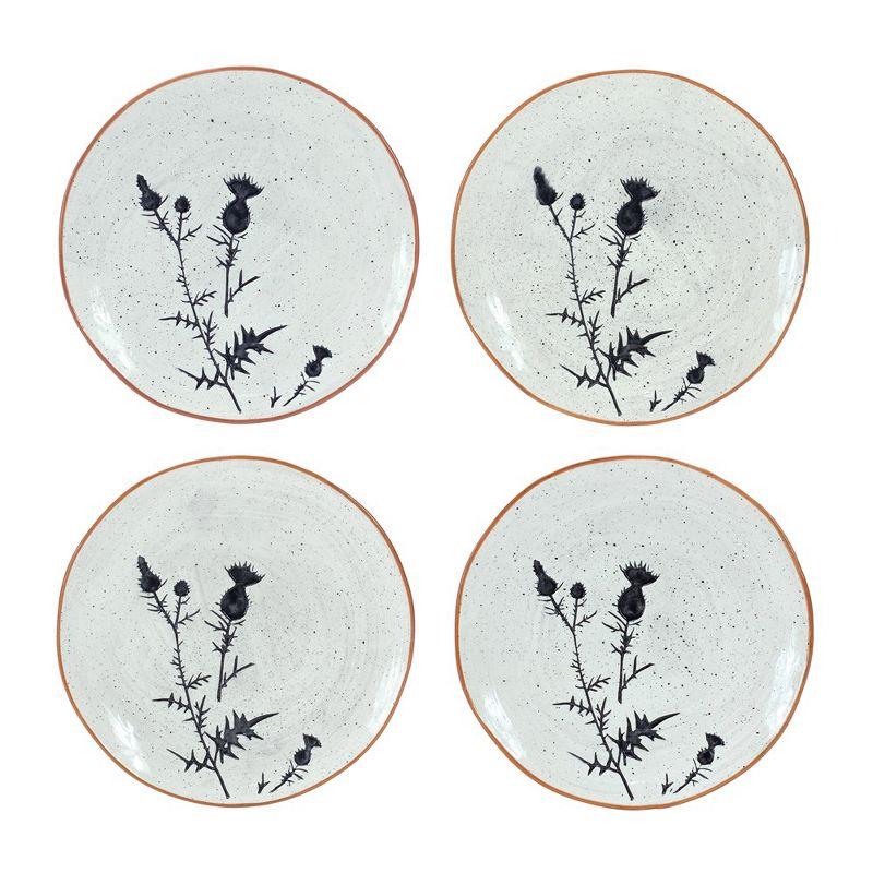 Melrose Rustic Thistle Etched Plate (Set of 2)