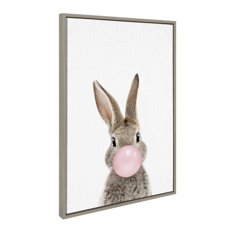 Sylvie Bubble Gum Bunny by Amy Peterson Art Studio Wall Art - Kate & Laurel All Things Decor