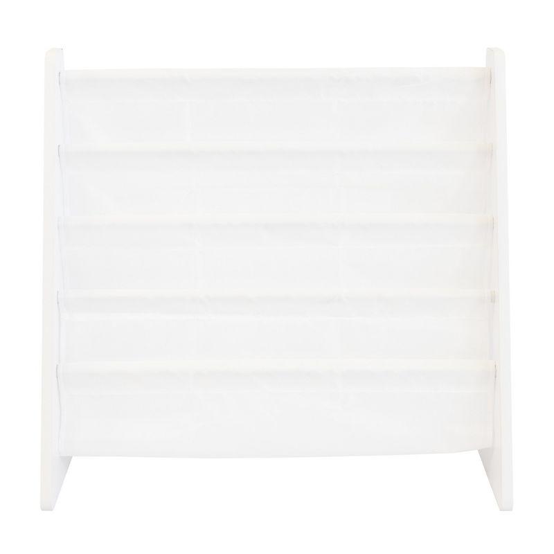 Kids' Book Rack Cambridge Collection White - Humble Crew: Toddler Decorative Bookshelf, 4 Shelves, MDF Material