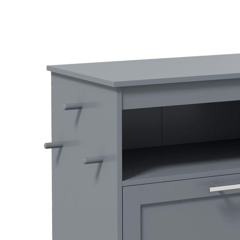 Pawhut Elevated Feeder, Pet Feeder Station, Storage Cabinet