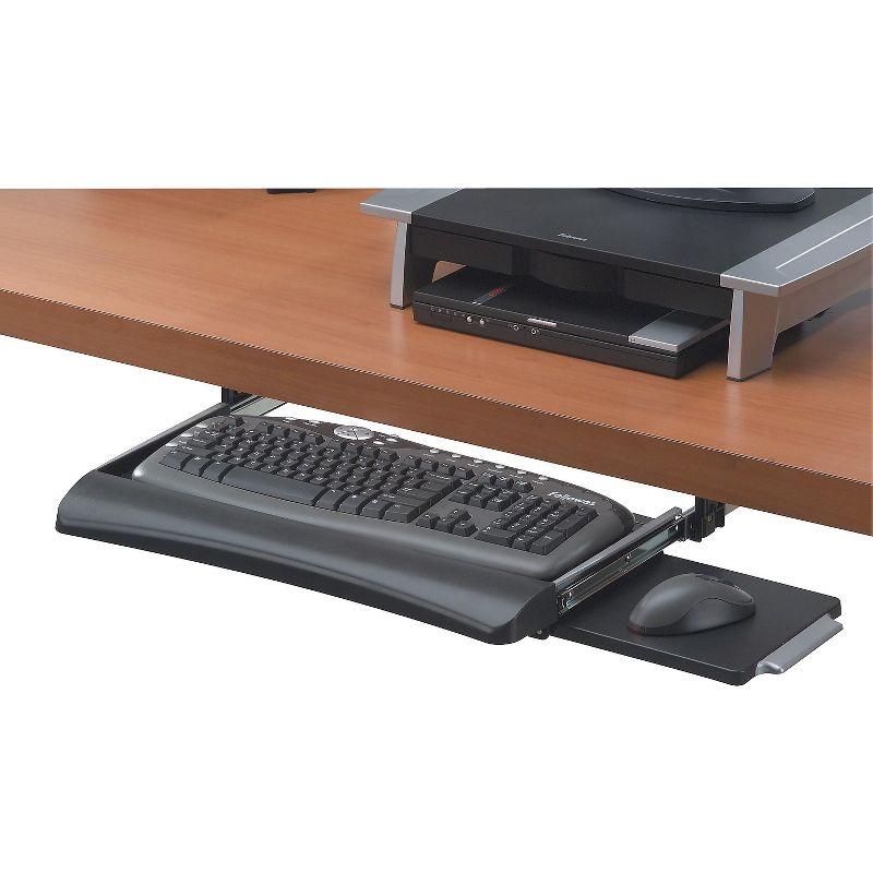 Fellowes Office Suites Underdesk Keyboard Drawer 20 1/8w x 7 3/4d Black 9140303