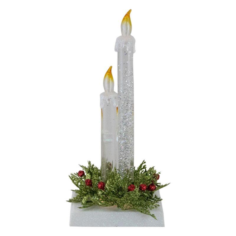 Northlight 9" Battery Operated LED Lighted Candle Christmas Stocking Holder