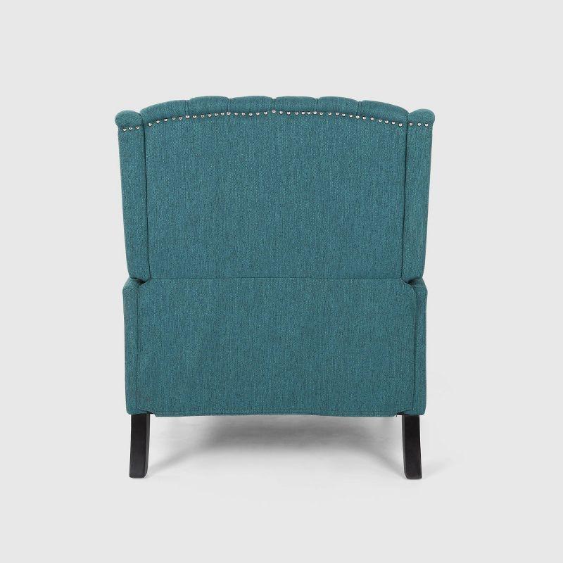 Apaloosa Oversized Wingback Press-Back Recliner Teal - Christopher Knight Home