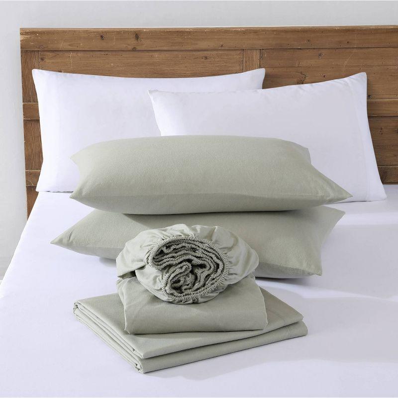 Eddie Bauer Solid Cotton Flannel Sheet Sets