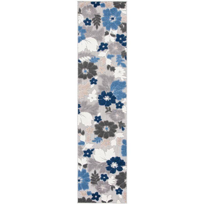 Cabana CBN308 Loomed Indoor Accent Rug - Grey/Blue - 2'2"x5' - Safavieh