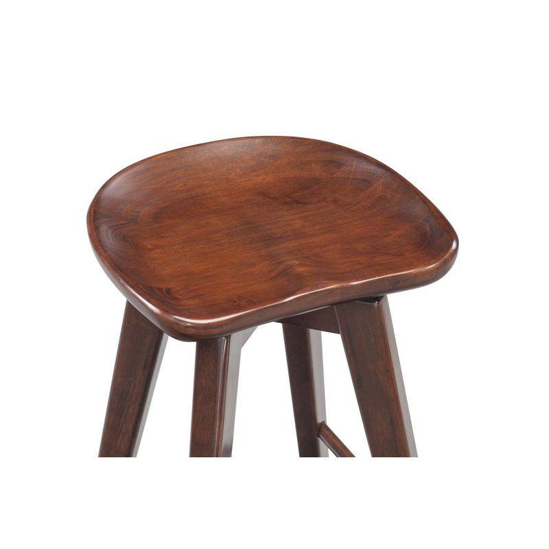 Bali 24" Cappuccino Swivel Backless Counter Stool