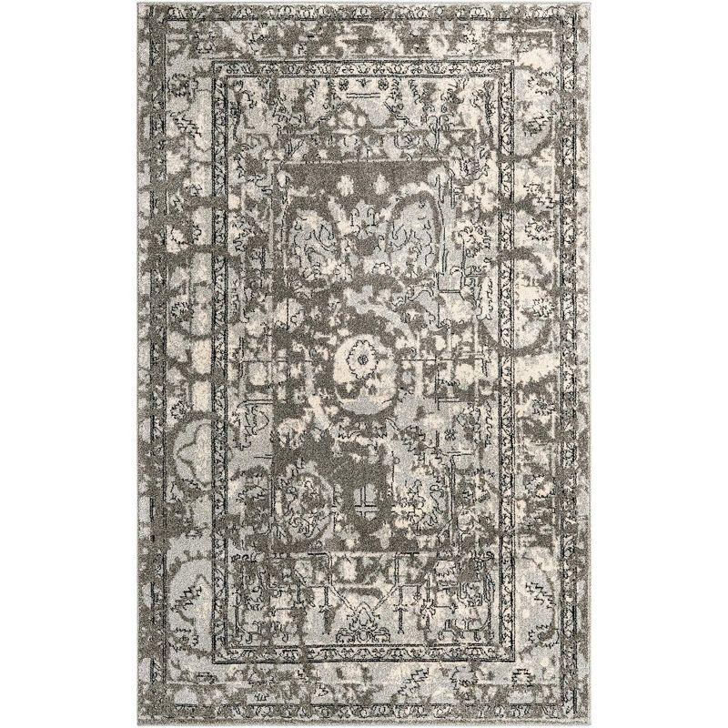 Unique Loom 5' 3 x 8' 0 Gray La Jolla Vintage Area Rug