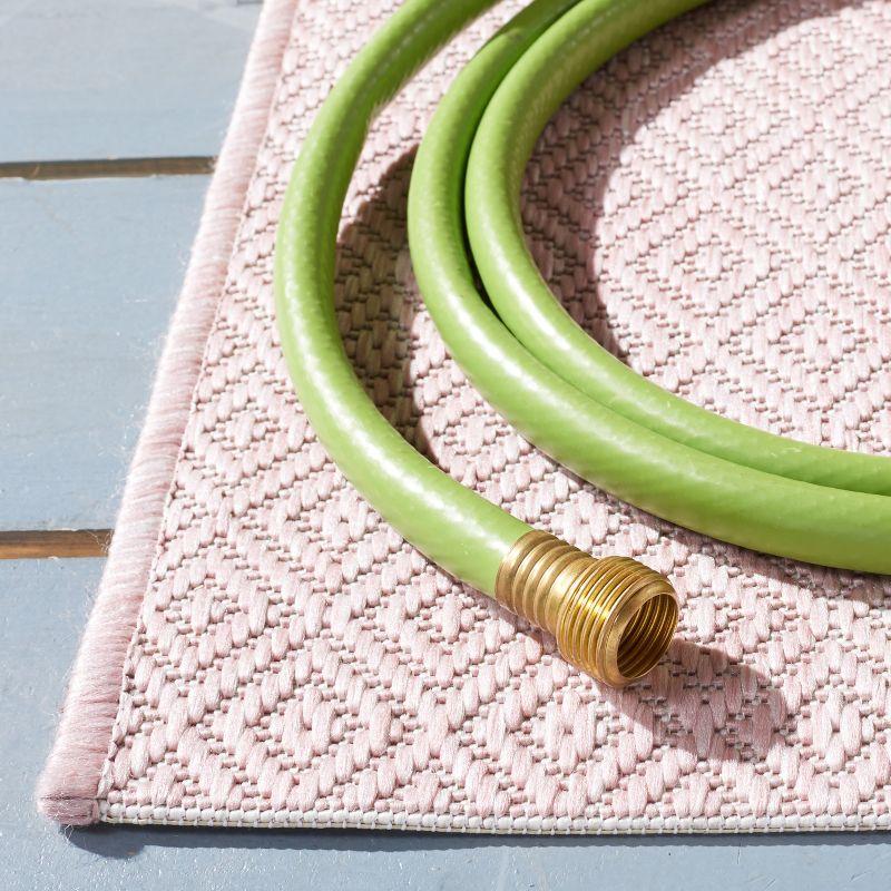 Courtyard CY8520 Power Loomed Indoor and Outdoor Runner Rug - Soft Pink/- - 2'3"x8' - Safavieh