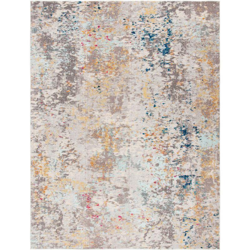 Madison MAD453 Power Loomed Indoor Area Rug - Grey/Gold - 9'x12' - Safavieh