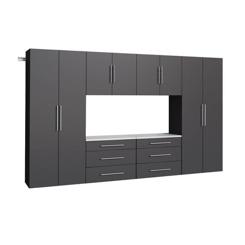 6pc 120" Hangups Storage Cabinet Set Black - Prepac: Wall Mounted, Workshop Organization, Secure Mounting