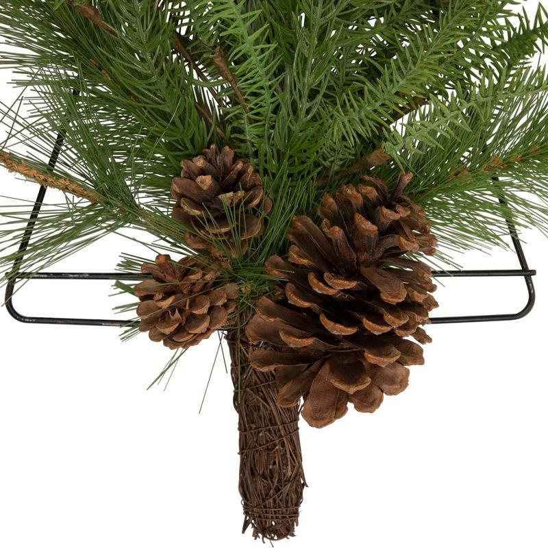 Northlight 21" Pine Christmas Tree Wall Hanging Decoration with Pinecones