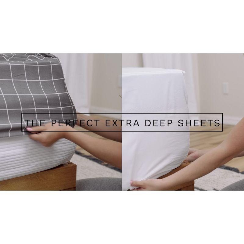 CGK Linens 6 Piece Extra Deep Pocket Ultra Soft & Cooling Sheet Set