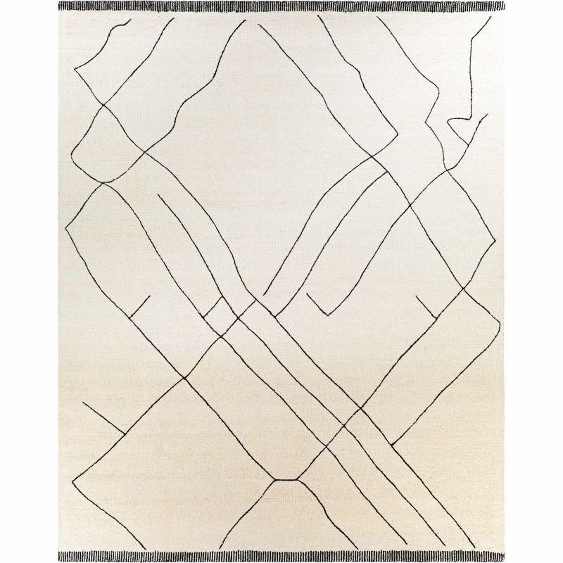 Hauteloom Rectangle Area Rug  Black