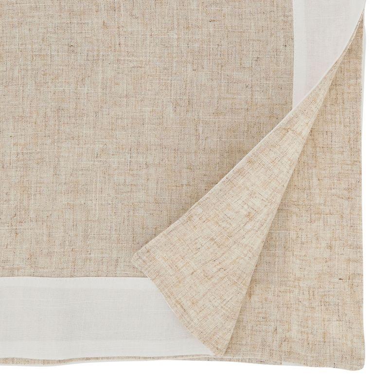 Natural and White Two Tone Polyester Table Runner