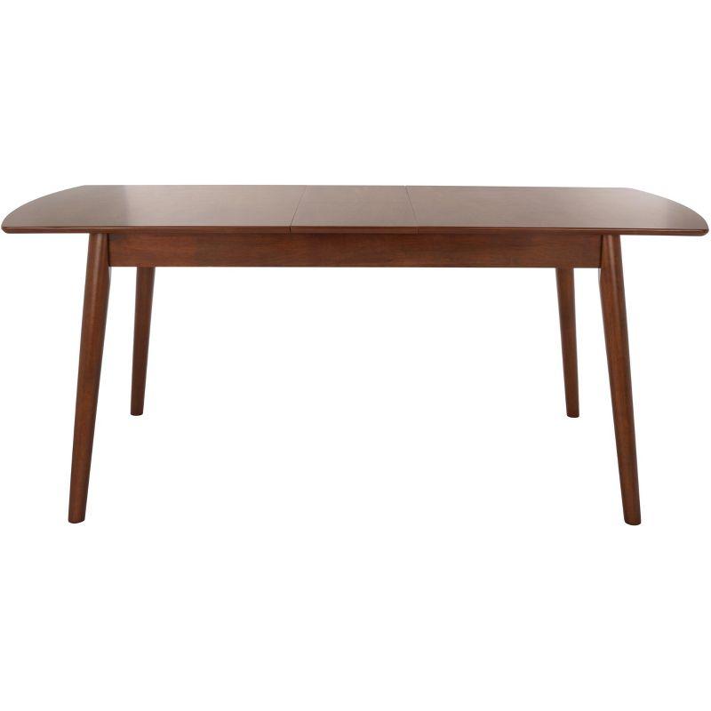 Varda Manual Extension Dining Table - DTB1402A - Walnut - Safavieh