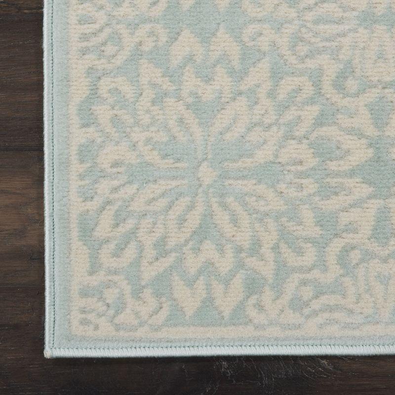 Nourison Jubilant 2' x 4' Ivory/Green Area Rug Beach Transitional Floral by Nourison