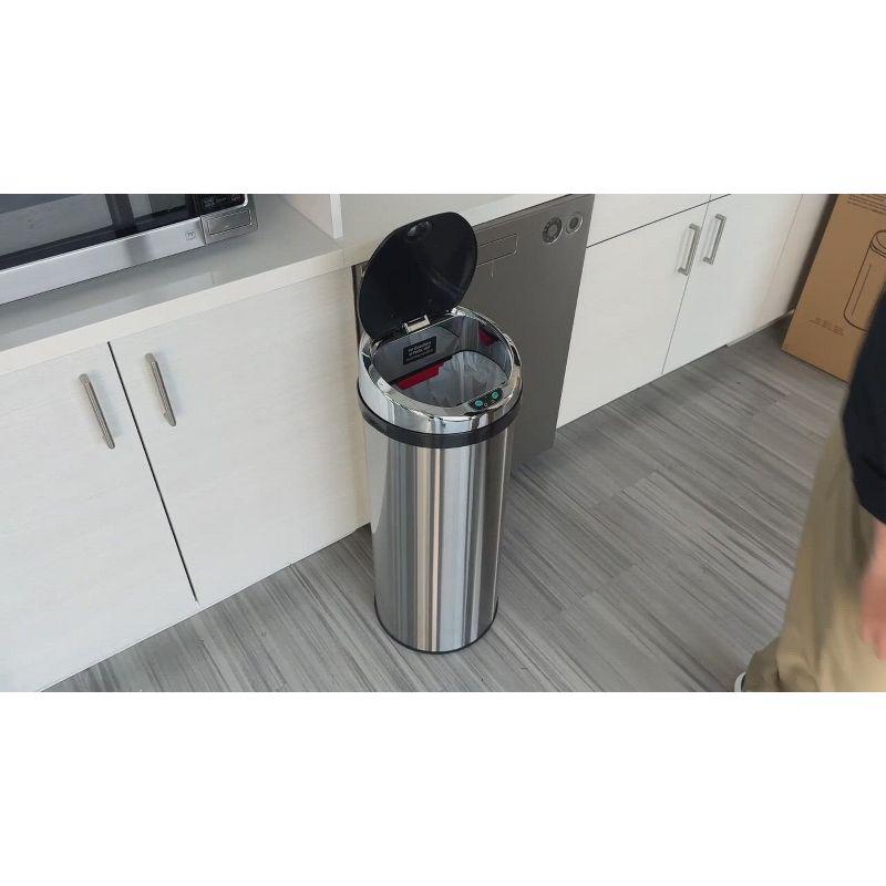 iTouchless Erlandson Stainless Steel 13 Gallon Motion Sensor Trash Can