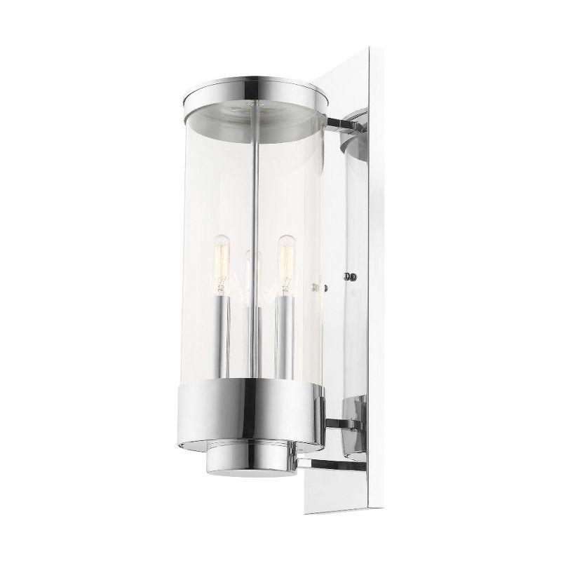 Livex Lighting Hillcrest 3 - Light Wall Light in  Polished Chrome