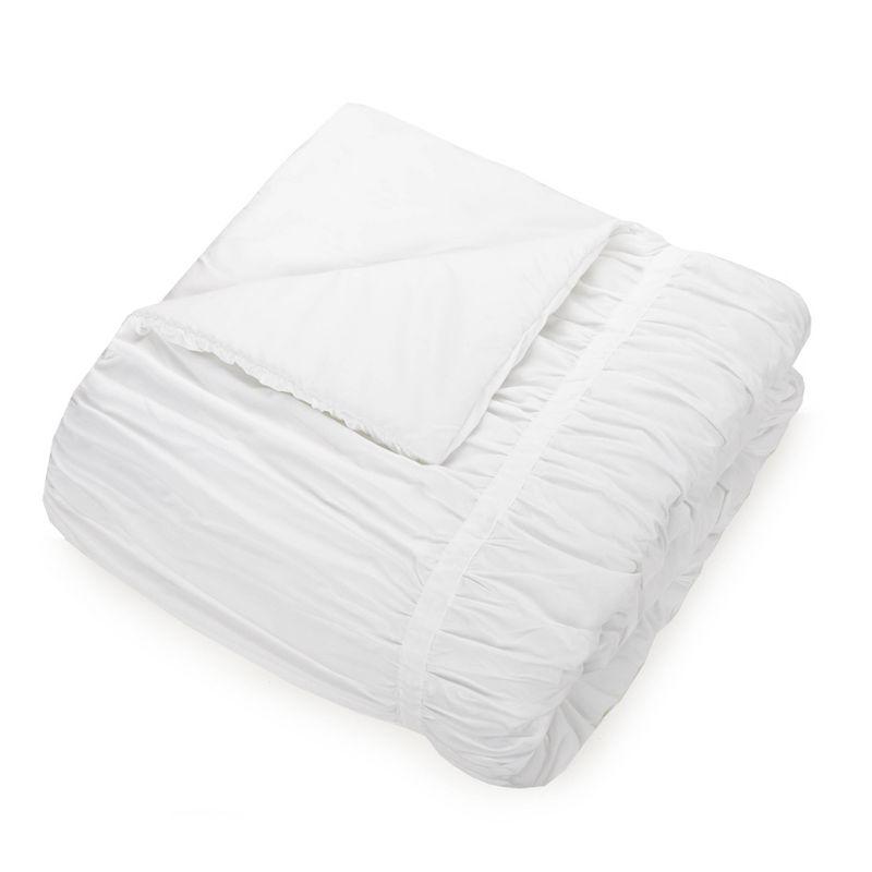 Modern Heirloom Emily Ruched Solid Textured Comforter Set