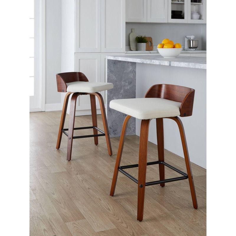 Swivel Upholstered Counter Stool
