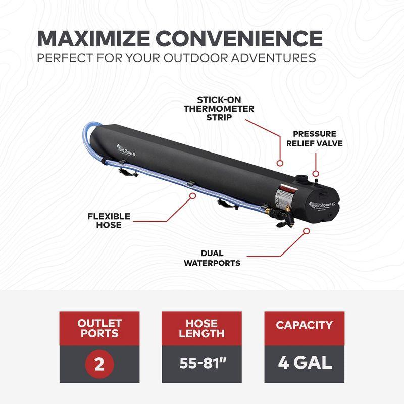 Yakima Portable Aluminum Portable Pressurized Water Storage Outdoor Shower and Footwash Spout