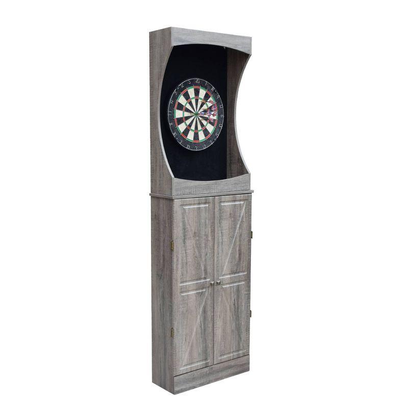 Westwood Free Standing Bristle Dart Board and Cabinet Set with Dart