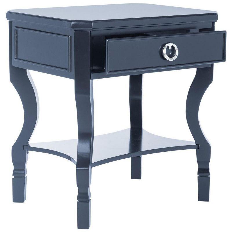 Alaia 1 Drawer Night Stand - Navy - Safavieh