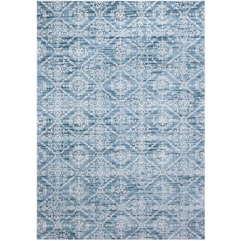 Isabella ISA953 Machine Made Indoor Area Rug - Denim Blue/Ivory - 5'3"x7'7" - Safavieh