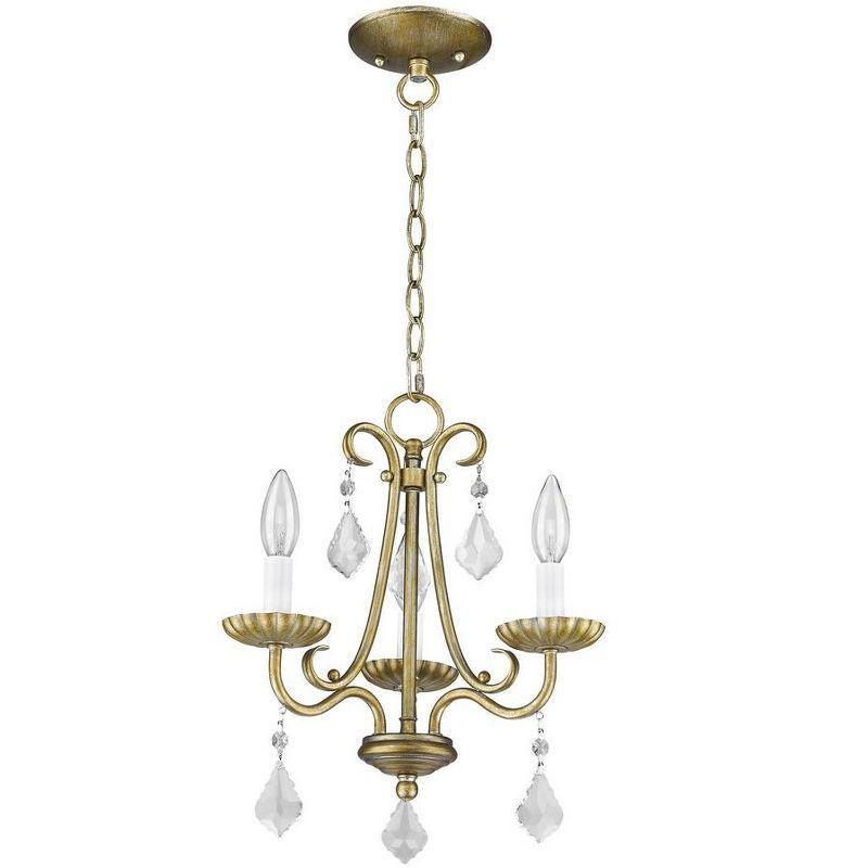 Livex Lighting Daphne 3 - Light Chandelier in  Antique Gold Leaf