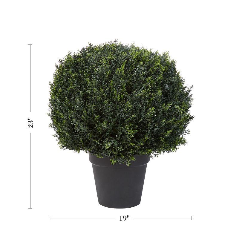 Nature Spring Faux Cypress Topiary Ball – 23"