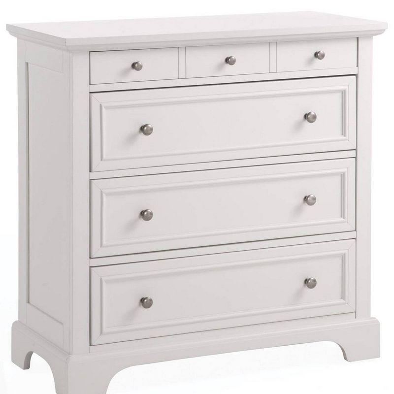 Naples Chest Off White - Homestyles: Bedroom Storage with 4 Drawers, Hardwood Frame