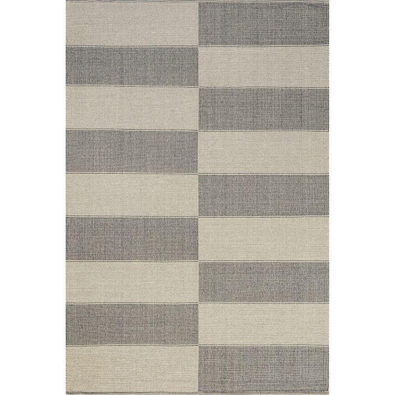Ebern Designs Hertford Checked Cotton Area Rug