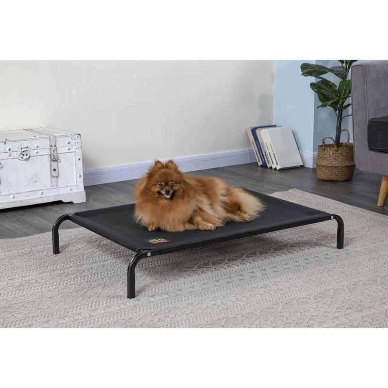 Medium Black Elevated Orthopedic Outdoor Pet Cot