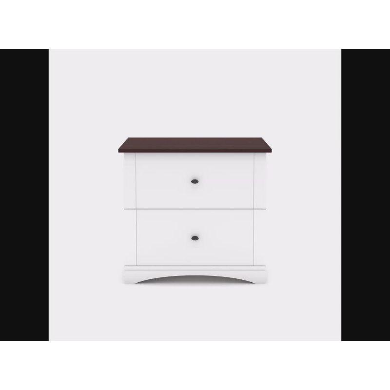 2 Drawer Lateral File Cabinet Laurel Oak - Sauder: Full Extension, Legal/Letter Size, Interlocking
