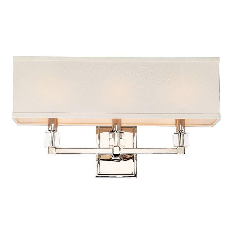 Crystorama Lighting Dixon 3 - Light Sconce in  Polished Nickel