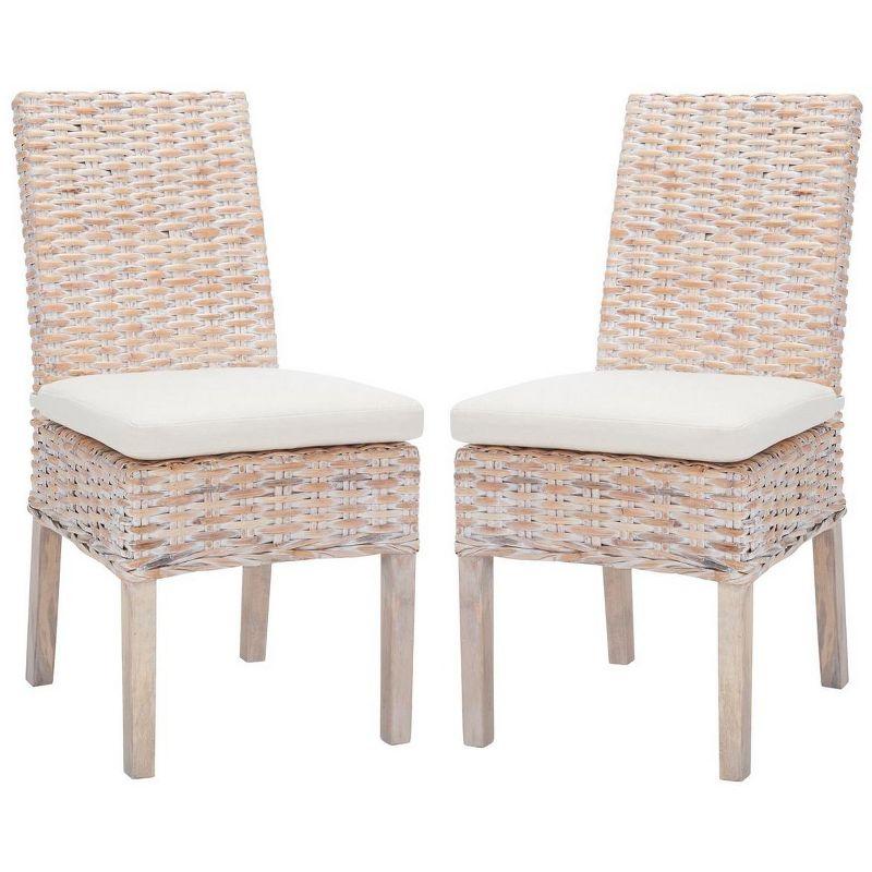 Sanibel Side Chair With Cushion (Set Of 2)  - Safavieh