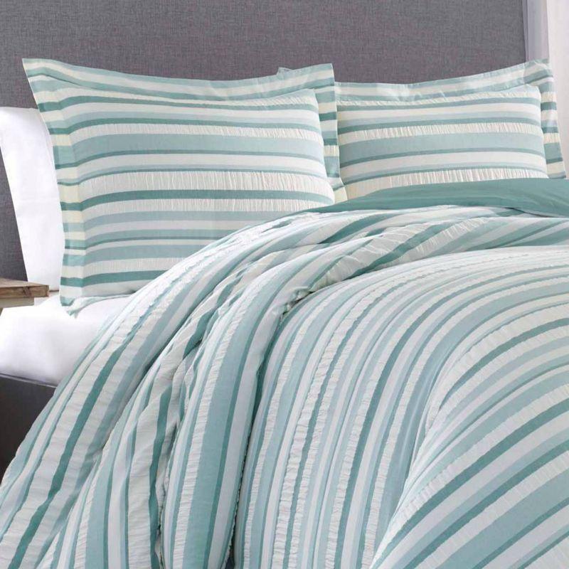 Clearwater Cay Reversible Comforter & Sham Set Blue - Tommy Bahama