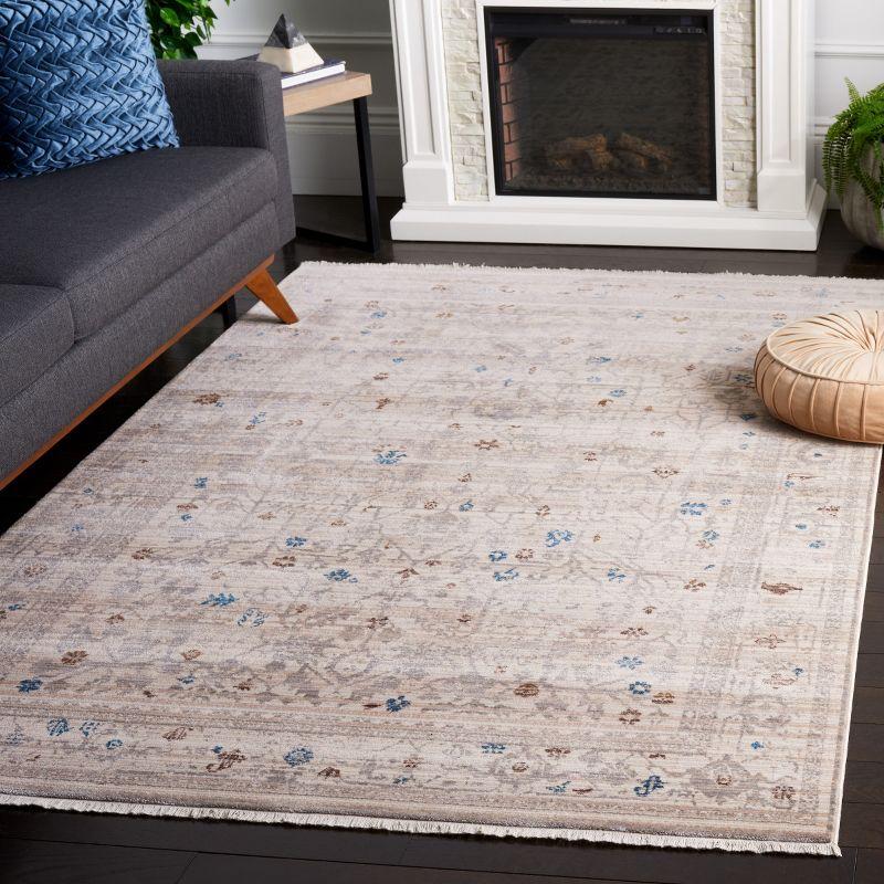 Vintage Persian VTP427 Power Loomed Indoor Area Rug - Ivory/Light Grey - 5'x7'6" - Safavieh