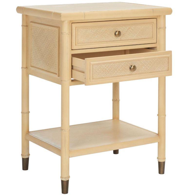 Ahab 2 Drawer 1 Shelf Accent Table - Safavieh