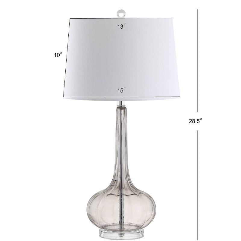 28.5" (Set of 2) Bette Glass Teardrop Table Lamp (Includes LED Light Bulb) - JONATHAN Y