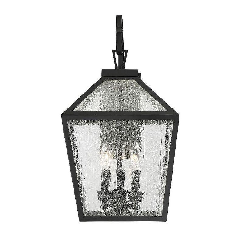 Savoy House Woodstock 3 - Light Wall Light in  Black
