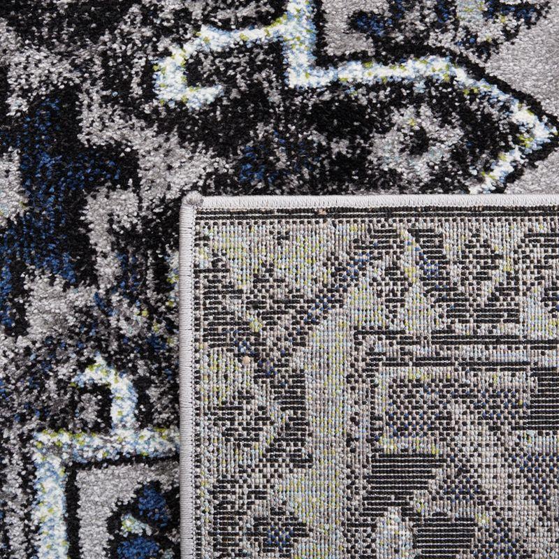 Vintage Hamadan VTH211 Power Loomed Indoor Runner Rug - Light Grey/Dark Grey - 2'3"x6' - Safavieh