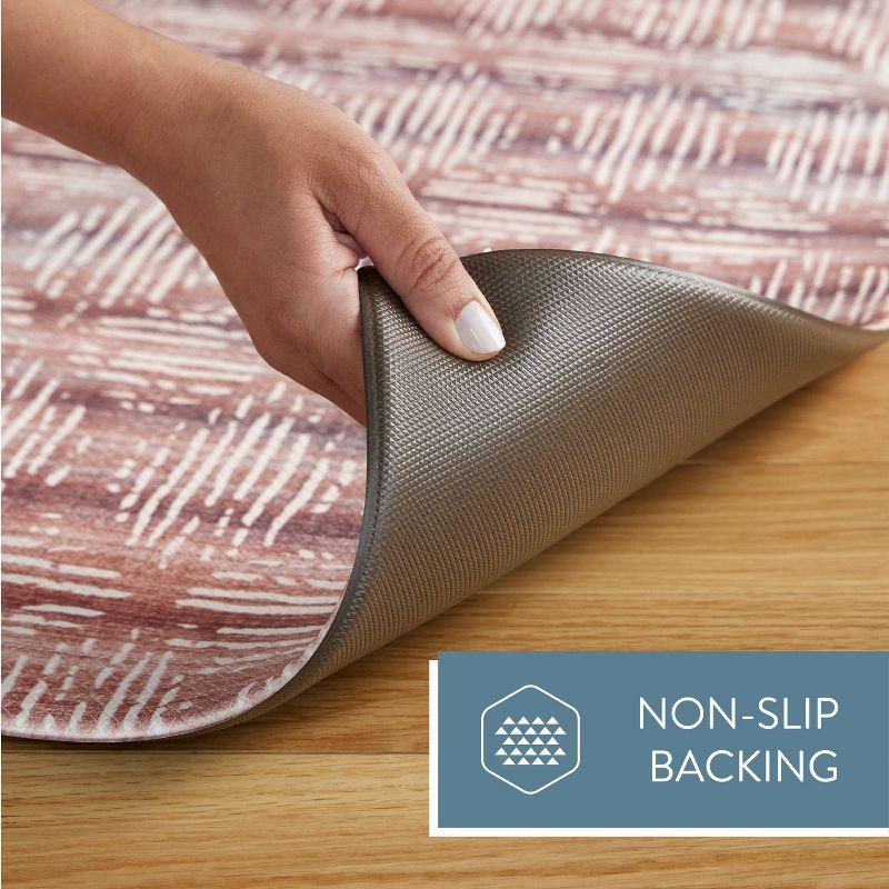 Comfort Plus Maroon Memory Foam Non-Slip Rectangular Mat